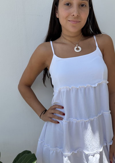 Vestido Greta (White / Black)
