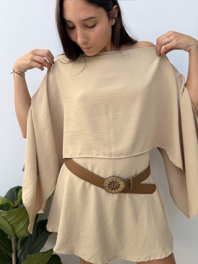 Remera Pilar (Beige - Crema)