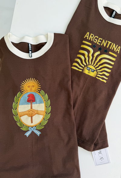 Remeras Patria (Chocolate) 