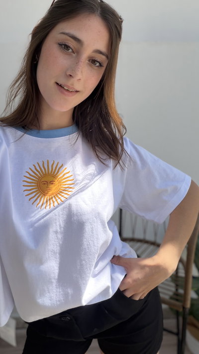 Remera Sol Mayo (Blanco)