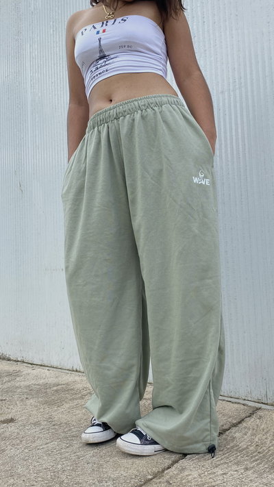 Pantalón Drift liso oliva