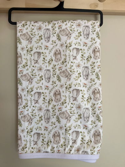 Manta Algodón Conejitos Beige 