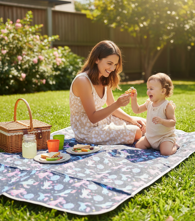 Lona Impermeable Picnic Unicornios