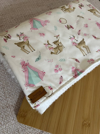 Manta Reversible Corderito Bambi