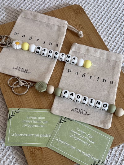 Combo llaveros padrino/madrina 