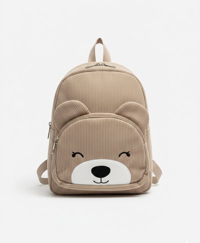 Mochila Infantil Oso dormido beige 