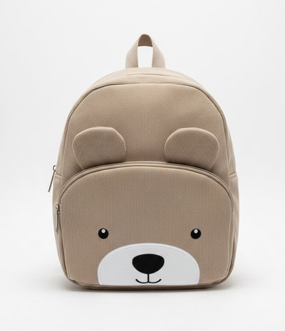 Mochila Infantil Oso despierto beige 