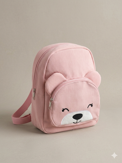 Mochila Infantil oso rosa 