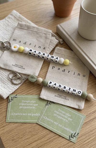 Combo llaveros padrino/madrina