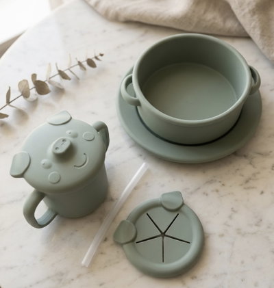 Kit de alimentación silicona verde