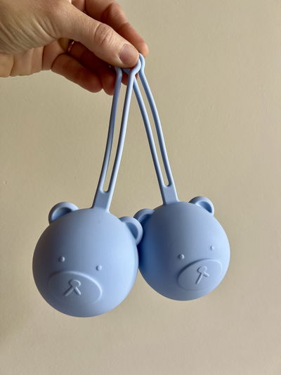Guardachupetes Silicona Azul Pastel 