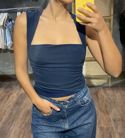 •Top KATE azul•
