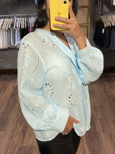 •Camisola SOL celeste •
