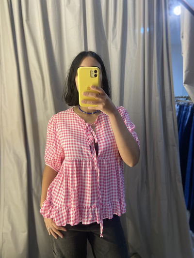 •Blusa a cuadros•