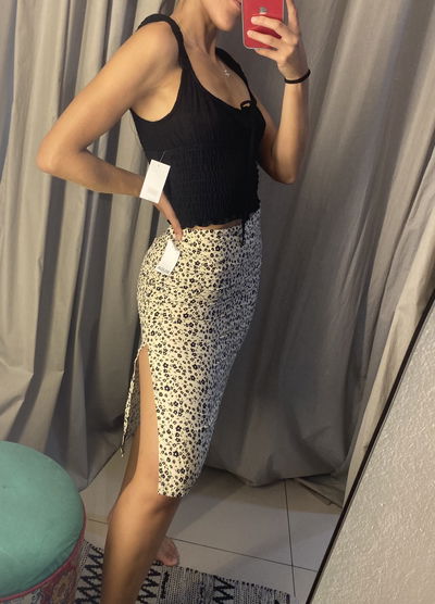 •Pollera florcitas•