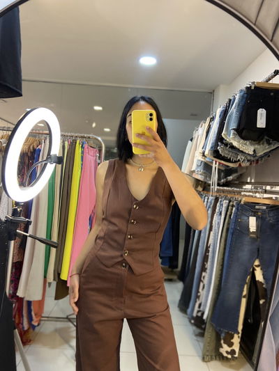 •Chaleco sastrero de LINO•