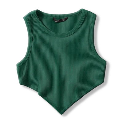 Top irregular verde Shein