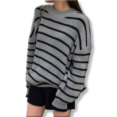 Pullover a rayas Shein