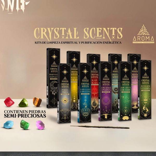 Sahumerios AROMA con cristales - Iluminarte