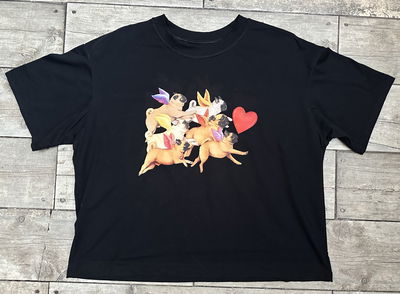 REMERA OVER PUGS IN LOVE