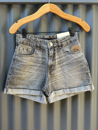 SHORT DENIM GREY