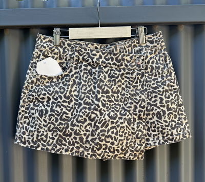 SHORT POLLERA DE JEAN PRINT