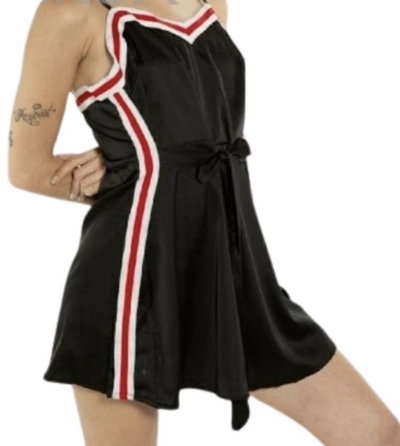 VESTIDO SATEN COMBINADO