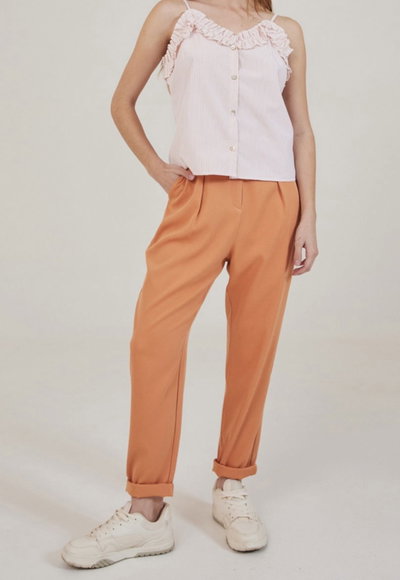 PANTALÓN SASTRERO RENATA TERRACOTA