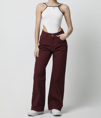 JEAN WIDE LEG BORRAVINO