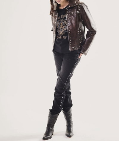 JEAN BLACK ELASTIZADO TACHAS