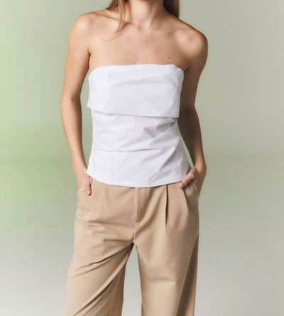 STRAPLESS POPLIN