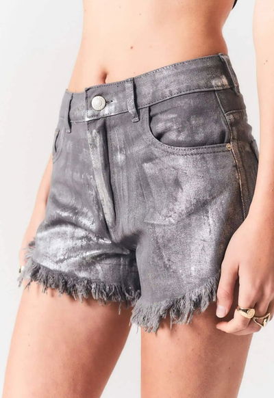 SHORT DENIM METALIZADO