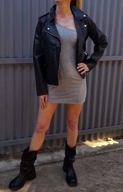 CAMPERA CHAQUETA ECOCUERO
