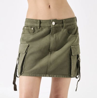 POLLERA CARGO GABARDINA