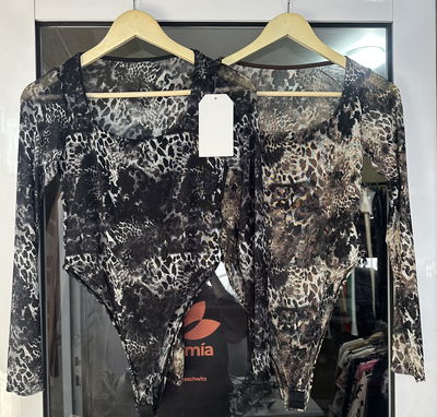 BODY DE TUL ANIMAL PRINT 