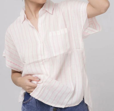 CAMISA DE LINO RAYADA
