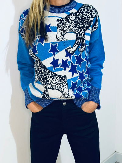 SWEATER TIGRES Y ESTRELLAS 