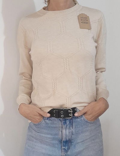 SWEATER DE BREMER Y LYCRA ROMBOS