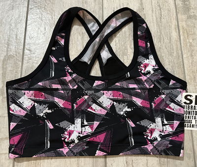 TOP DE LYCRA ESPALDA CRUZADA ESTAMPADO 