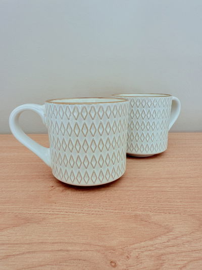Tazas natural rombo 