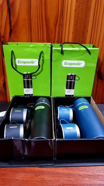 SET TERMO DE ACERO INOXIDABLE 500ML