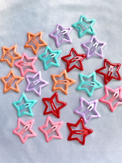 Mini hebillas star: pack x2