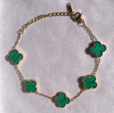 Pulsera trébol: verde