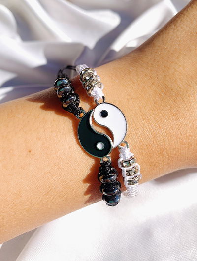 Pulseras yin yang: regulables 