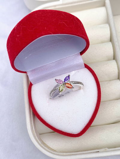Anillo pétalos - multicolor
