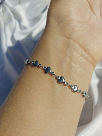 Pulsera heart silver