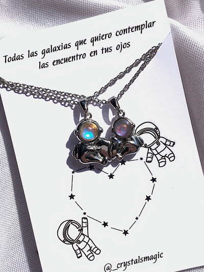Collar astronautas - imantados