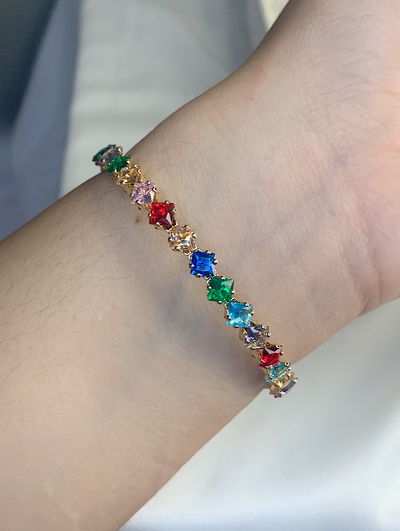 Pulsera fancy multicolor: regulable