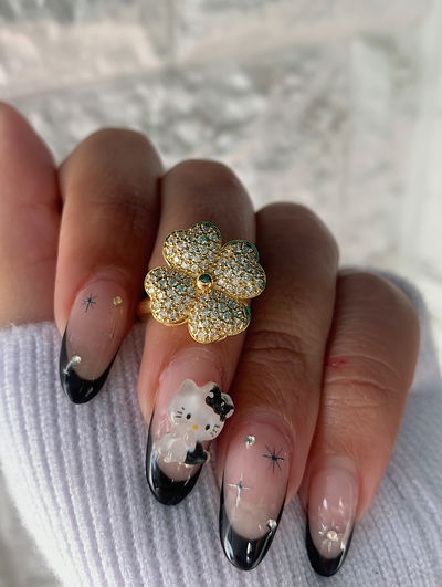 Anillo giratorio - trébol shine