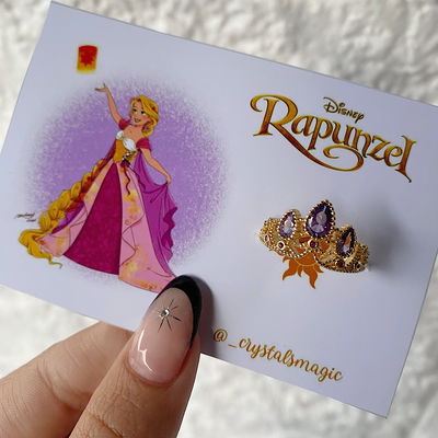 Anillo corona rapunzel - violeta